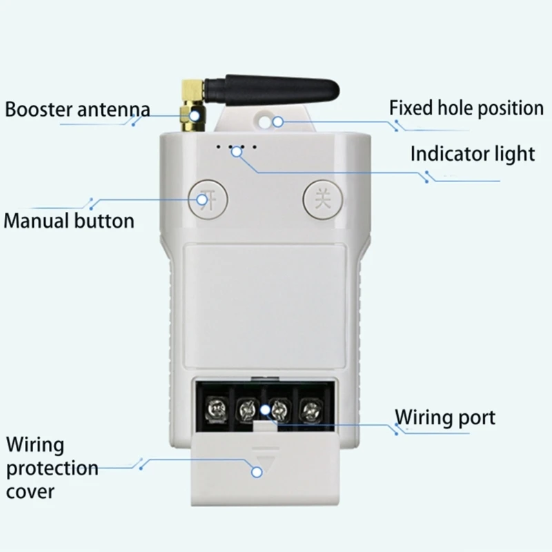 3000M Long Distance 12V-48V RF Wireless Remote Control Switch System Transmitter Receiver 315/433MHz For Water Pump K1KF