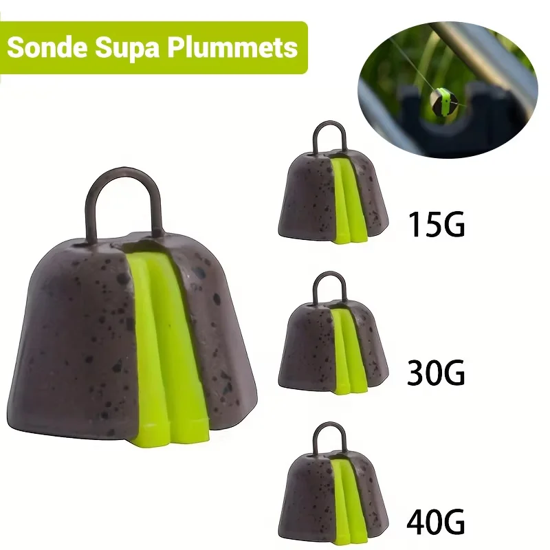 Carp-specific fishing sinkers | Three weights of sinkers, 2/4 pcs , suitable for European-style rigs / sub-line rigs