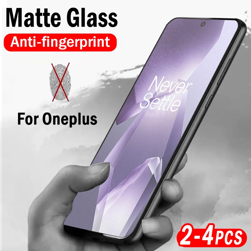 

2-4pcs Matte Anti fingerprint Protective Glass for OnePlus Nord CE5 CE4 CE3 CE2 Lite CE 5G Screen Protector Frosted Glass