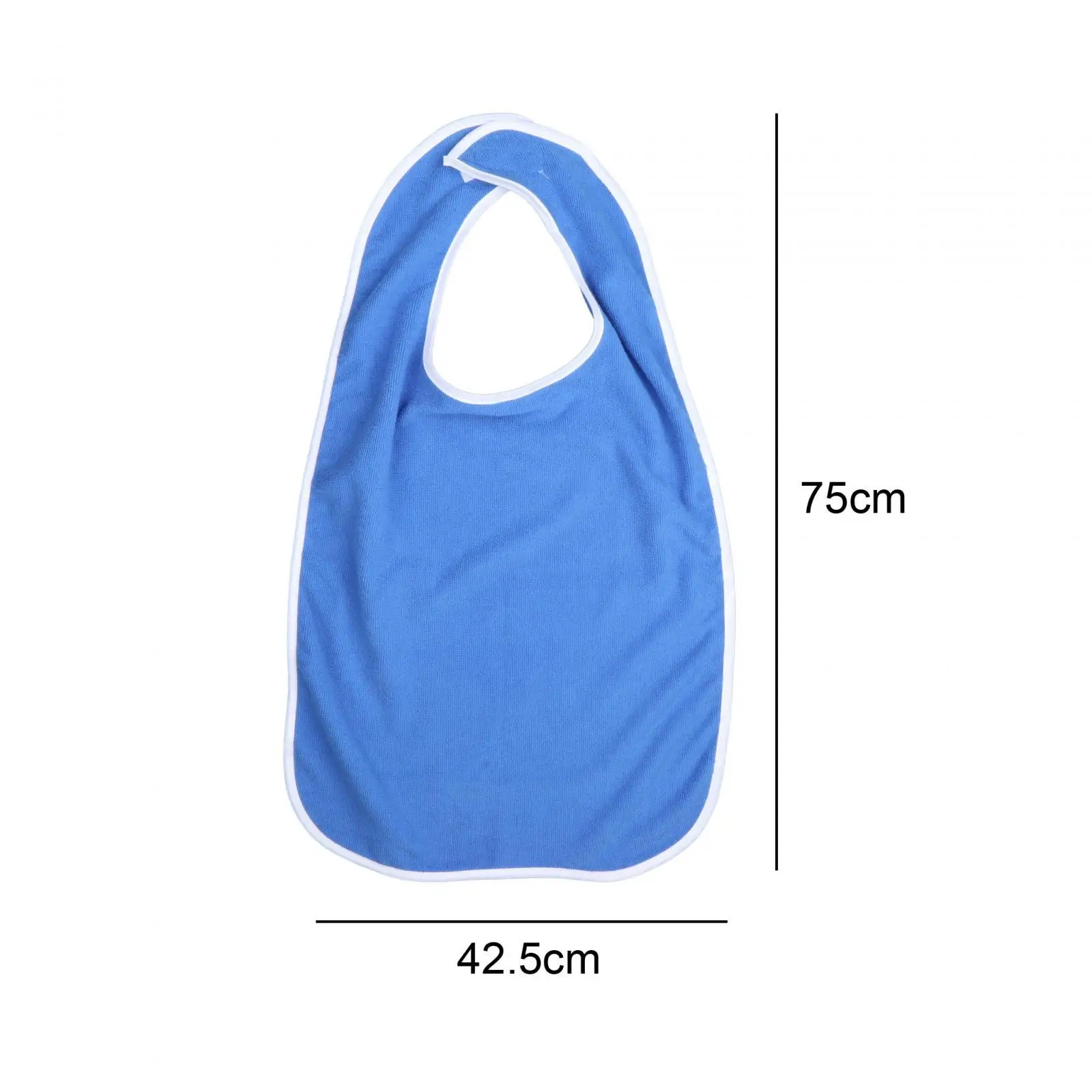 

Adult Bibs Polyester Washable Mealtime Clothing Protector Large Size for Seniors Elderly Men and Women
