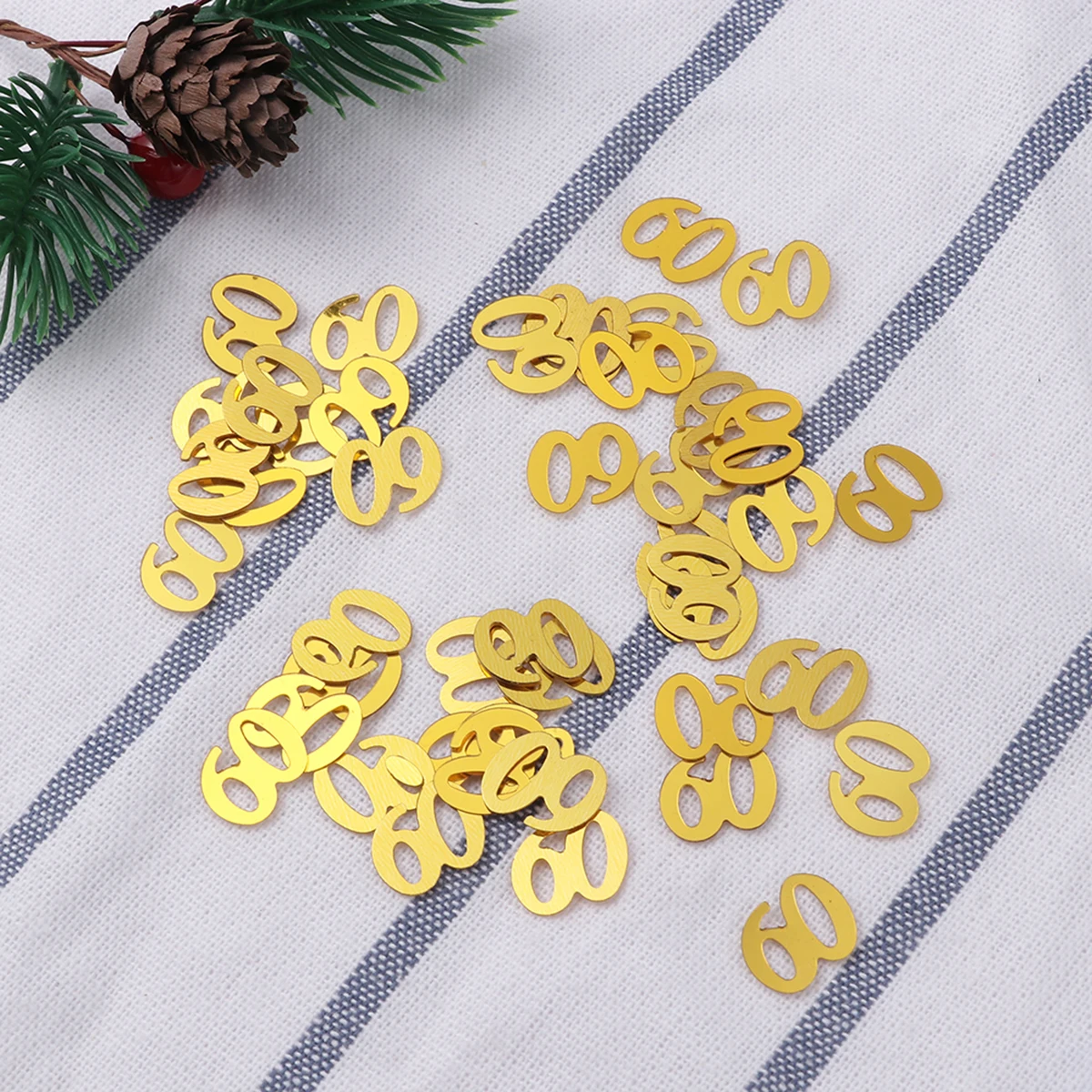 

1200 Pcs Sequin Confetti Decoration Party Commemorate Golden Happy Birthday Decorations