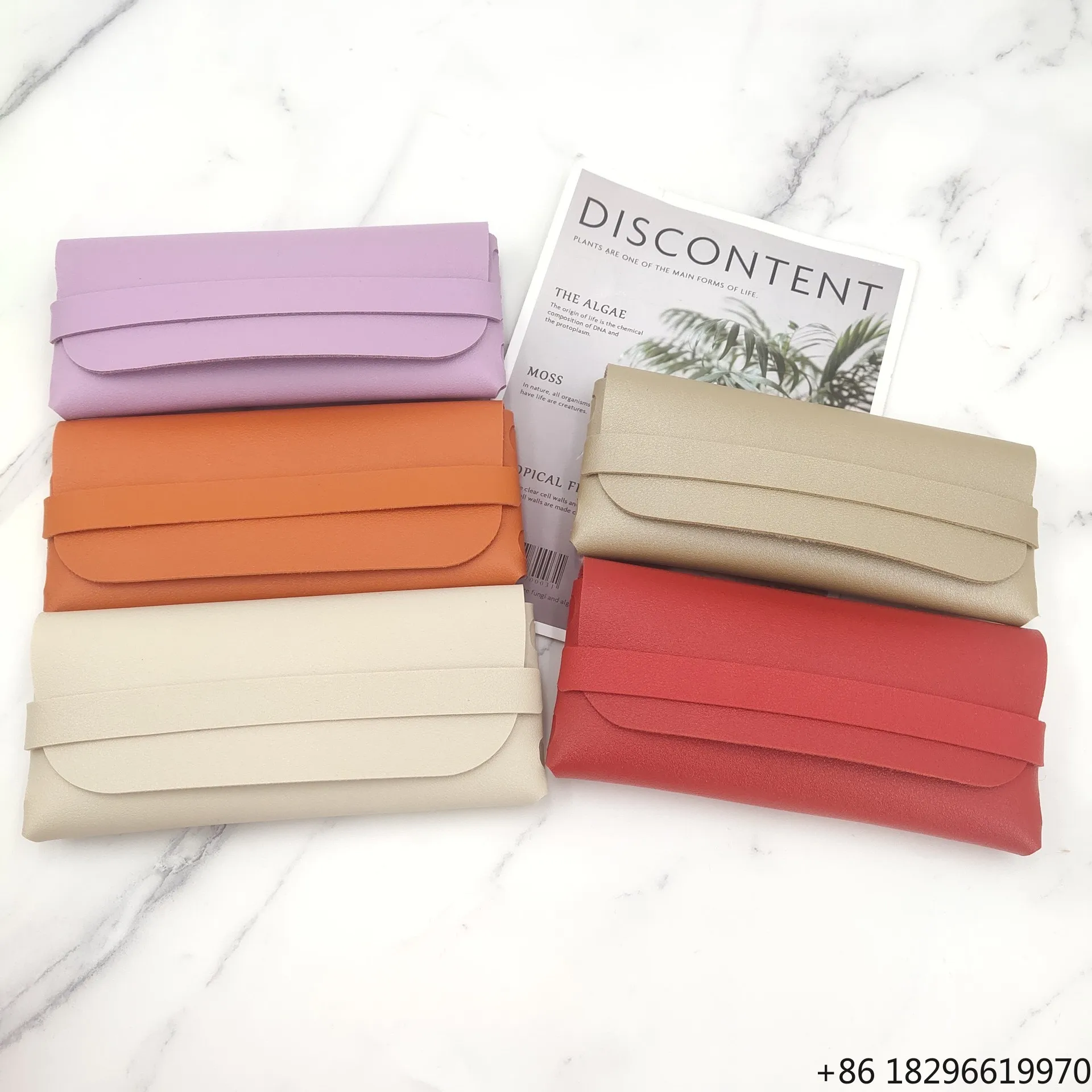 Fashion Leather Soft Bag Glasses Case Sunglasses Glasses Box Custom logo