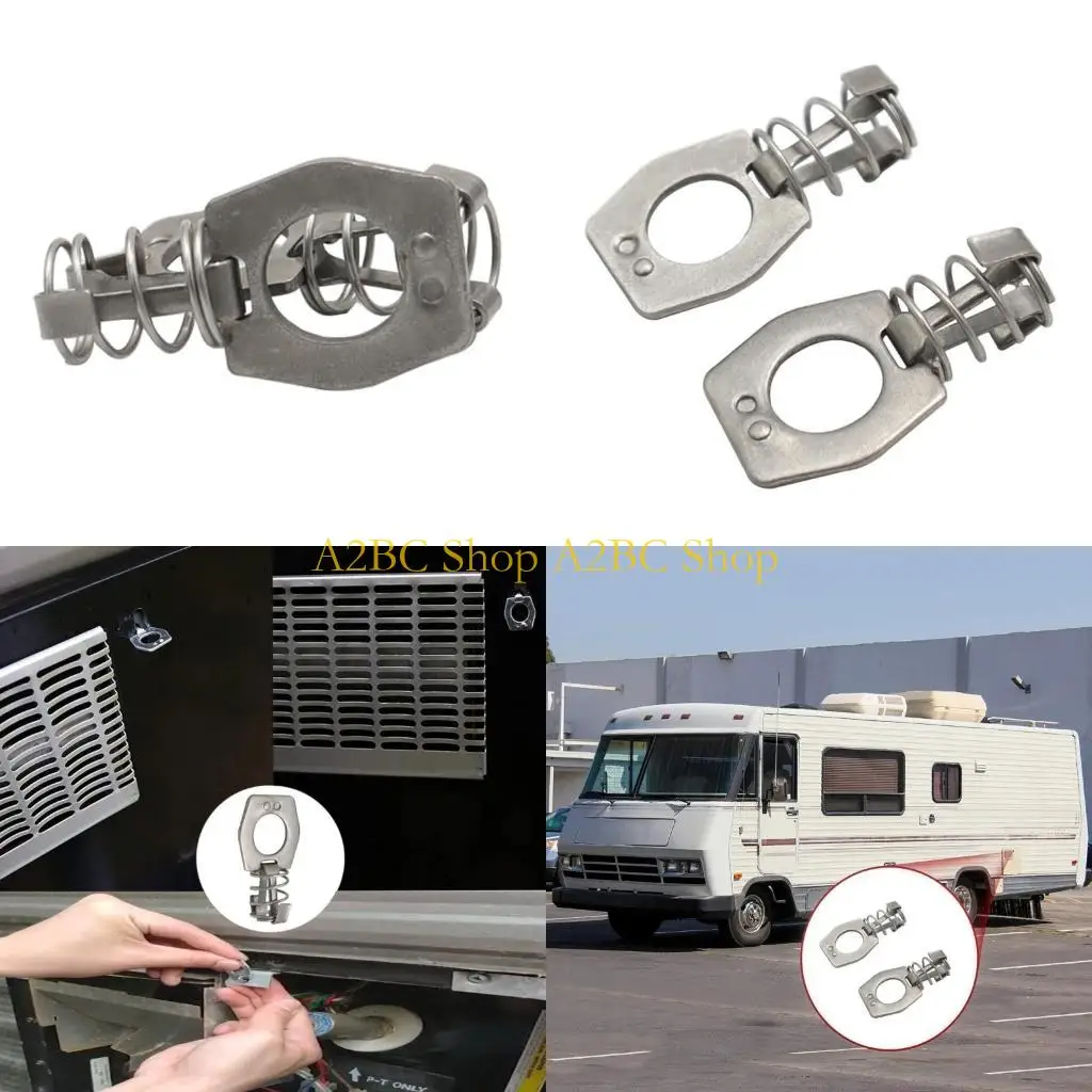 

A2BC 2-Piece Door Lock Fastener Trailer Water Heater Cover for Camper