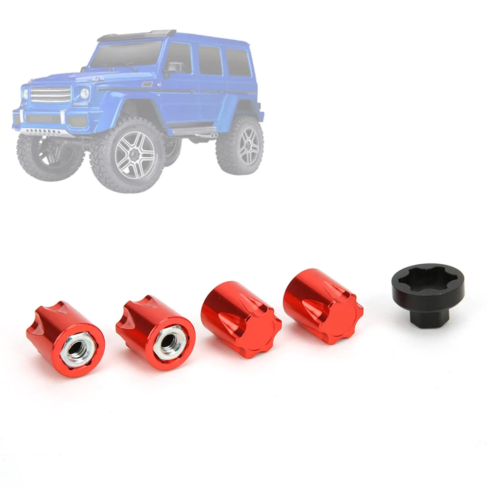 4pcs Wheel Rim Center M4 Nut Fit for TRX4 axial SCX10 90046 D90 for