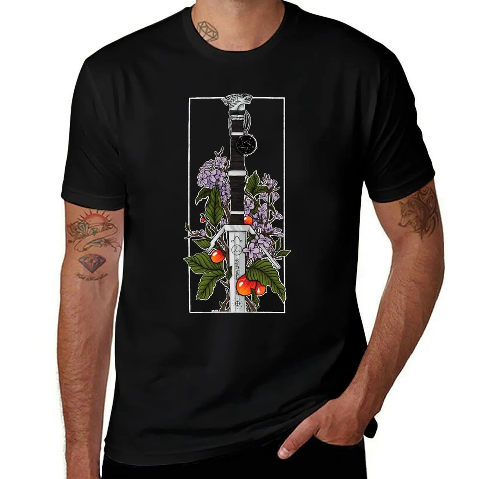 Wolven Storm T-Shirt Fashion Print Casual Short Sleeve T-Shirt