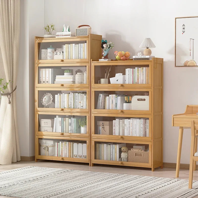 

Minimalist Storage Bookcases Desktop Bamboo Modern Organizer Bookcases Display Mobile Estanteria Habitacion Modular Furnitures