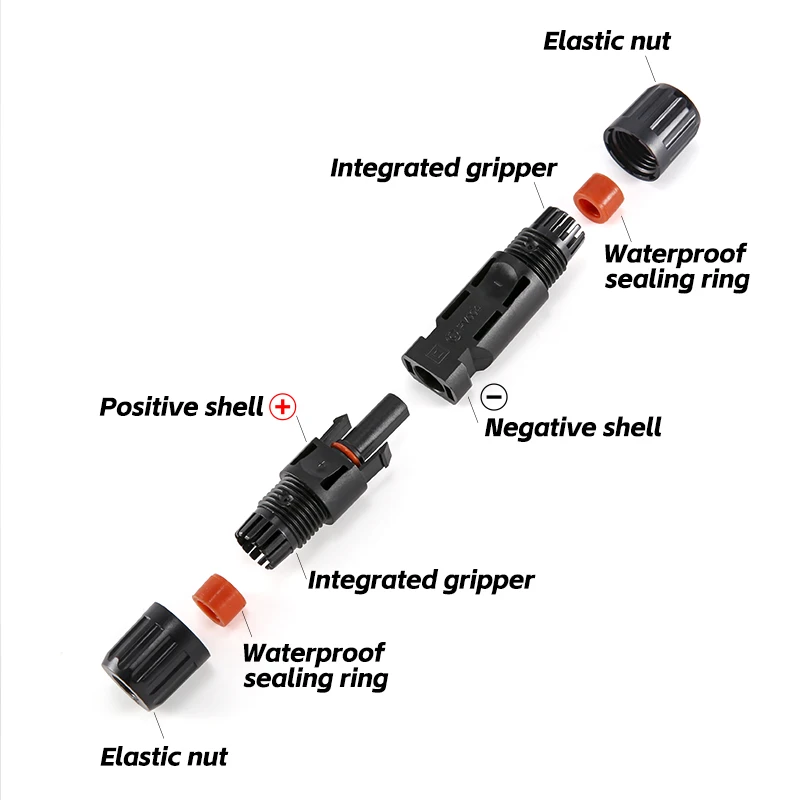 IP68 PV tfuv Connect Connector Wholesale DC Solar stecker connectors 1000 v30a panel stecker stecker kit fuir kabel/4/6 mm2