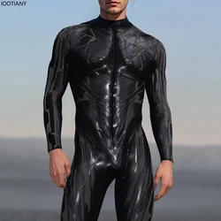Men's Cyber โโmechanical Armor Bodysuit Punk Cosplay Bodysuit Steampunk Costume Halloween Party Show Festival Performance Set