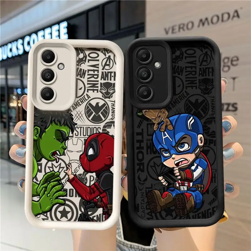 Marvel Sipider Man The HULK Case For Samsung A54 A52 A14 A53 A12 A13 A23 A71 A34 A51 A13 A33 A15 A32 A22 A55 A24 TPU Phone Case