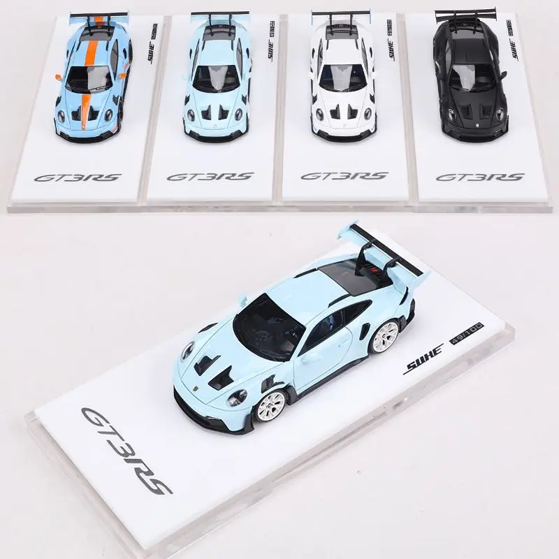 1:64 Porsche 911GT3 RS, resin die cast static miniature car fashion play model, boy's holiday birthday gift, room decoration.