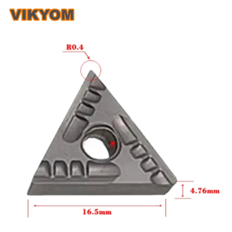 Lâmina De Torno De Carboneto De Tungstênio Turning Plate, inserções cerâmicas De Metal, bom acabamento, TNMG160404 R