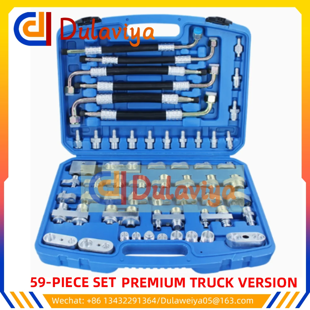 Auto Air Conditioning Leak Detection Tool Repair For Truck Van Excavator Engineering Vehicle Plugging Leak Test 108PCS