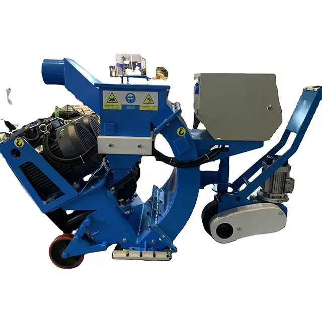Portable 850mm Mobile Shot Blaster For Ship Deck Heavy Steel Structure Rust Removal High Sandblasting Surface Preparation Tool