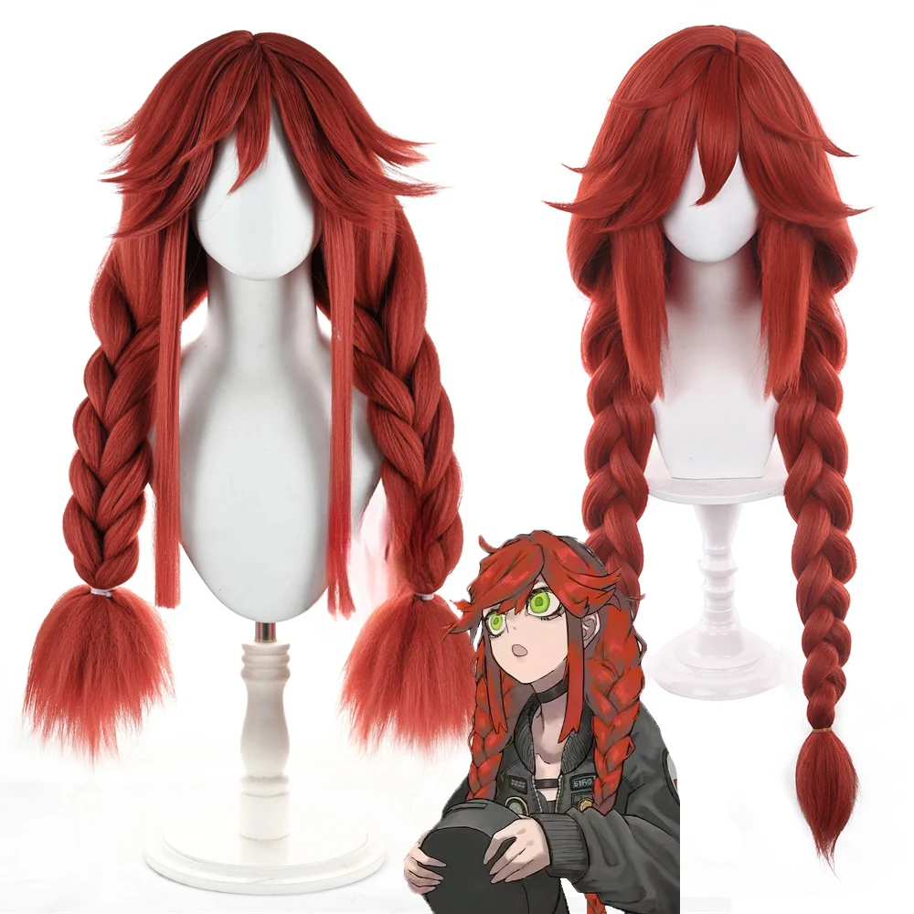 

Anime Li Glaze Cosplay Wig 90CM Dark Red Anime Wig Heat Resistant Synthetic Hair Halloween Party Carnival Women Wig