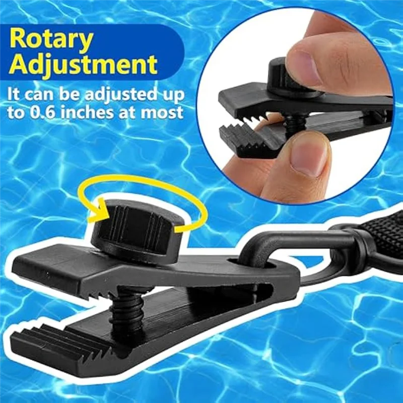 ABAE-Pool Solar Cover Reel Straps Pool Cover Clamps Pool Safety Covers Solar Cover Fixing Kit