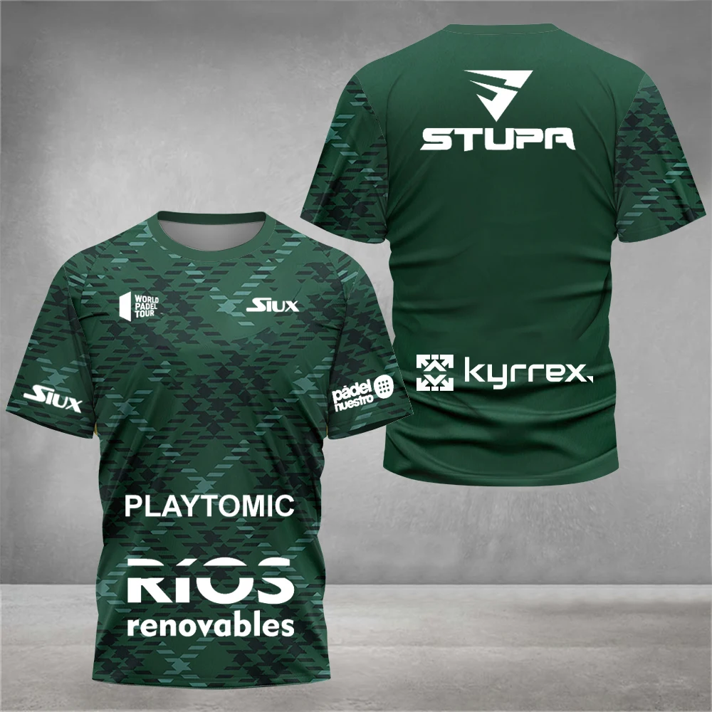 Sommer-Neukollektion Padel Multi Text Padel Grafik 3D-Druck Herren Damen Unisex Schnelltrocknend Atmungsaktives Sport-Wettkampf-T-Shirt – Detail 18