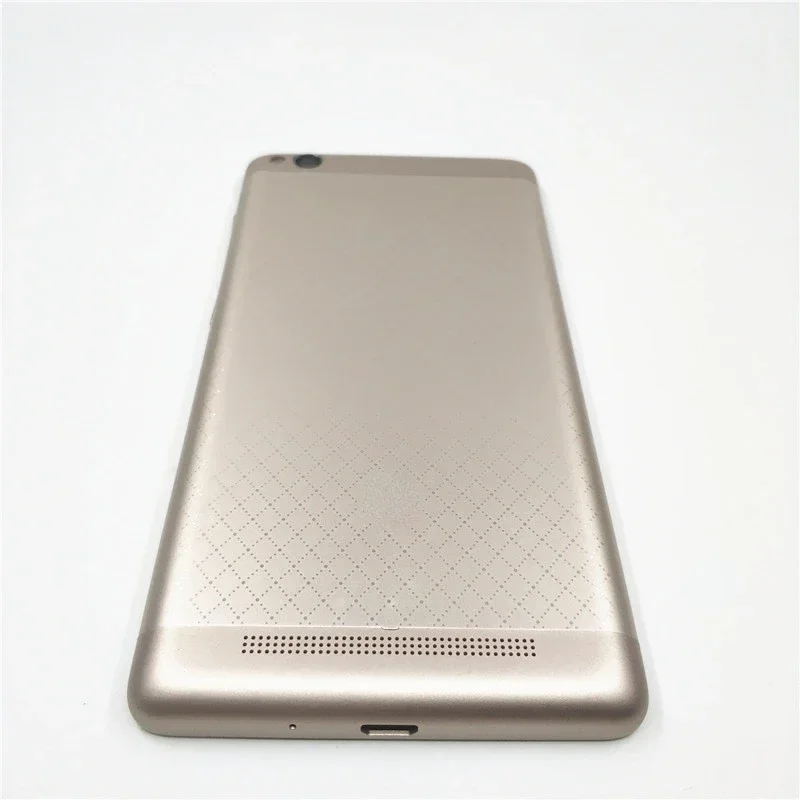 

Metal Battery Cover Housing Back Cover with Side Buttons Camera Lens for Redmi 3