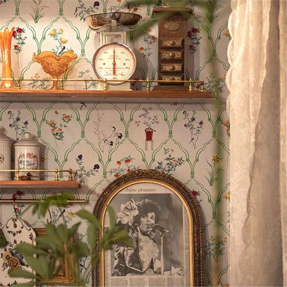 Custom French retro flower wallpapers for living room floral American country 3D wallpaper bedroom TV background home decoration