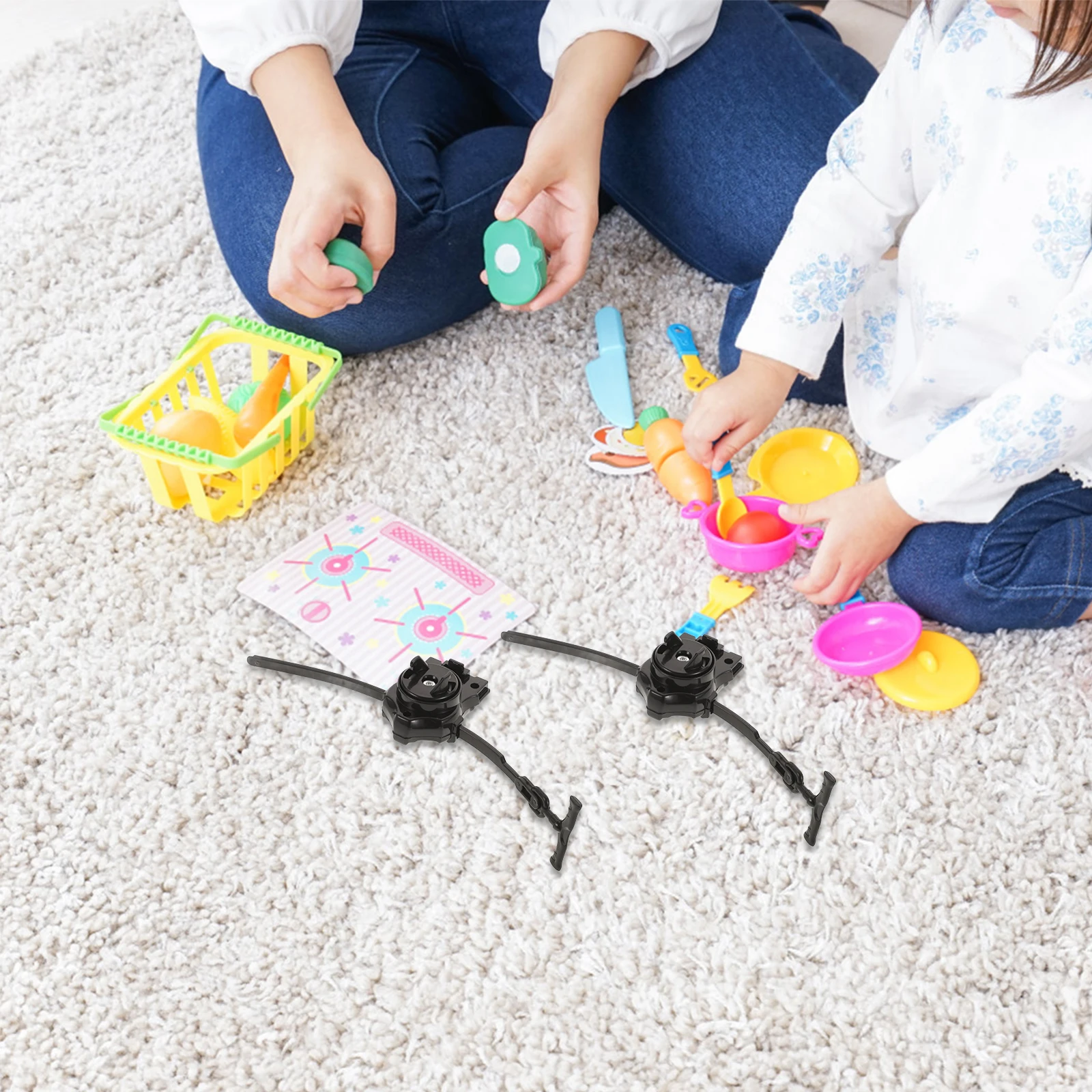 

2Sets Battling Top Launcher Pull String Mechanism Spinning Tops Kits Energy Layers Competitive Play Spinning Tops Discs