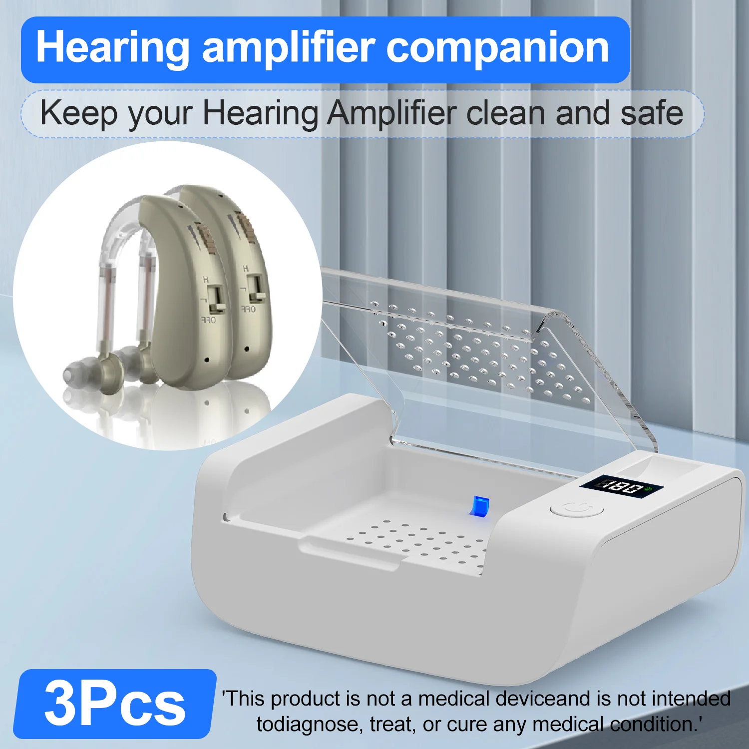 

Высококачественный невидимый слуховой аппарат для глухих и слабослышащих, интеллектуальное шумоподавление, портативный магнитный чехол для зарядки