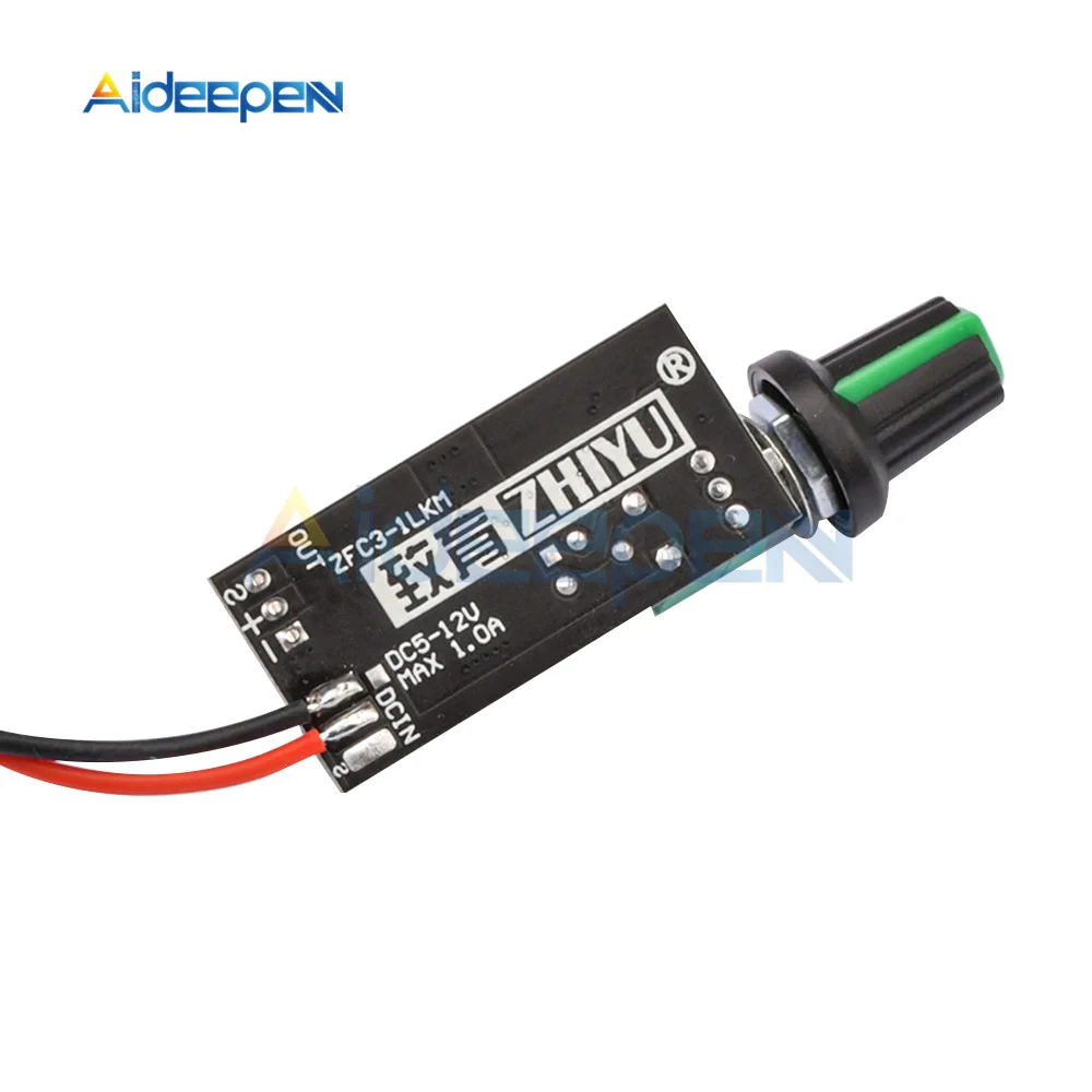 DC5-12V Speed Controller Module PWM Fan Speed Controller Module 2-3 Wire PC Fan Governor Fan Speed Controller