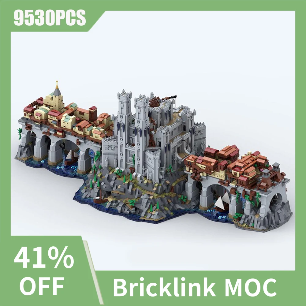 

9530PCS famous game scene Dragons Dungeons MOC Mocular Baldurs Gate 3 Wyrm's Crossing model creative ideas Child Toy Gift Blocks