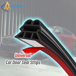 Kcimo 3-Layer Rubber Car Door Seal Strips Sound Insulation Weatherproof Adhesive Sealing Trim for Auto Interior Accessories 5M