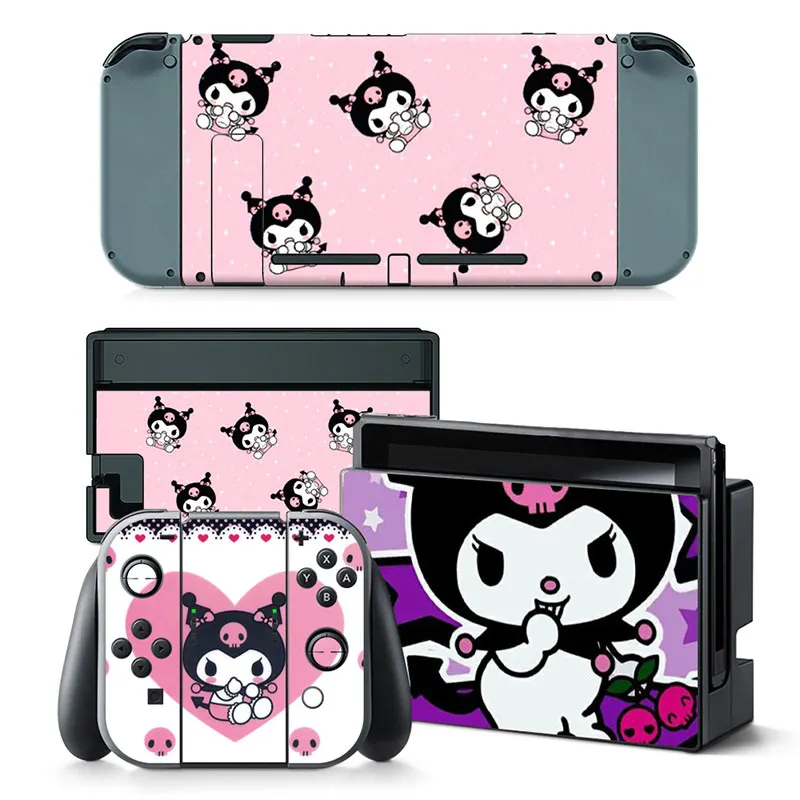 

Hello Kitty Kuromi Cinnamoroll Kawaii Skin Cover Sticker Decal for Nintendo Switch NS Console Joy-con Controller Dock Skin Vinyl