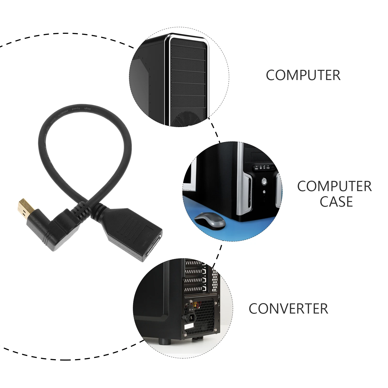 

Displayport Extension Cable Male to Female .2 4K Monitor Adapter Laptop Accessory Display Port Cable Ergonomic