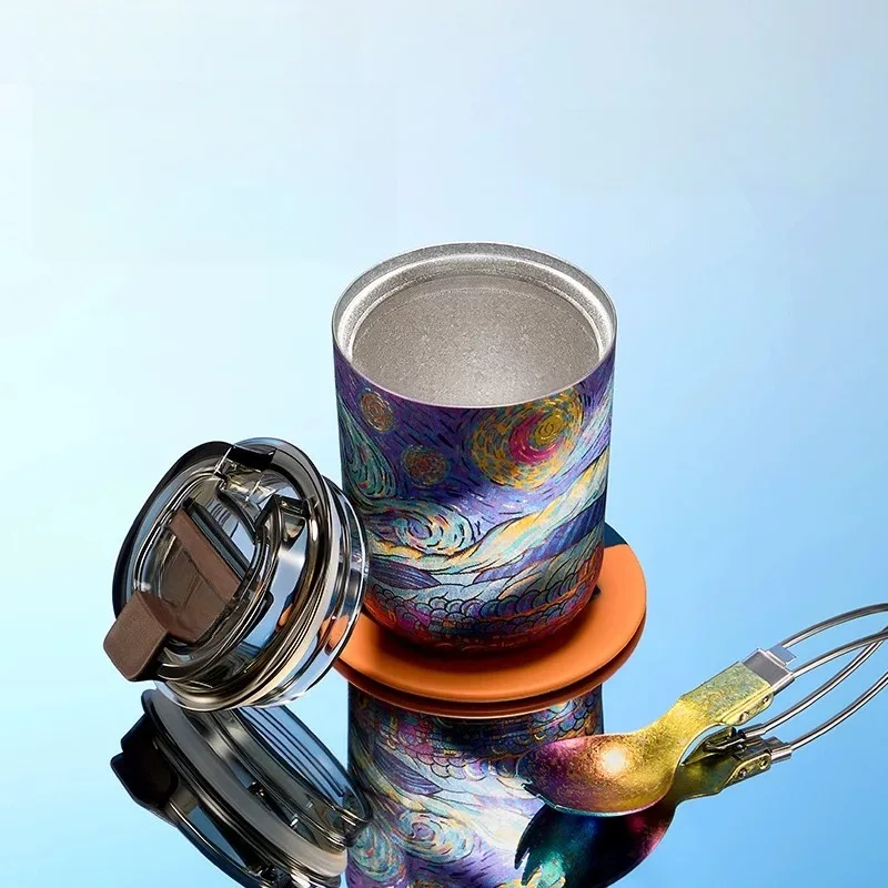 

Pure titanium thermos cup male accompanying