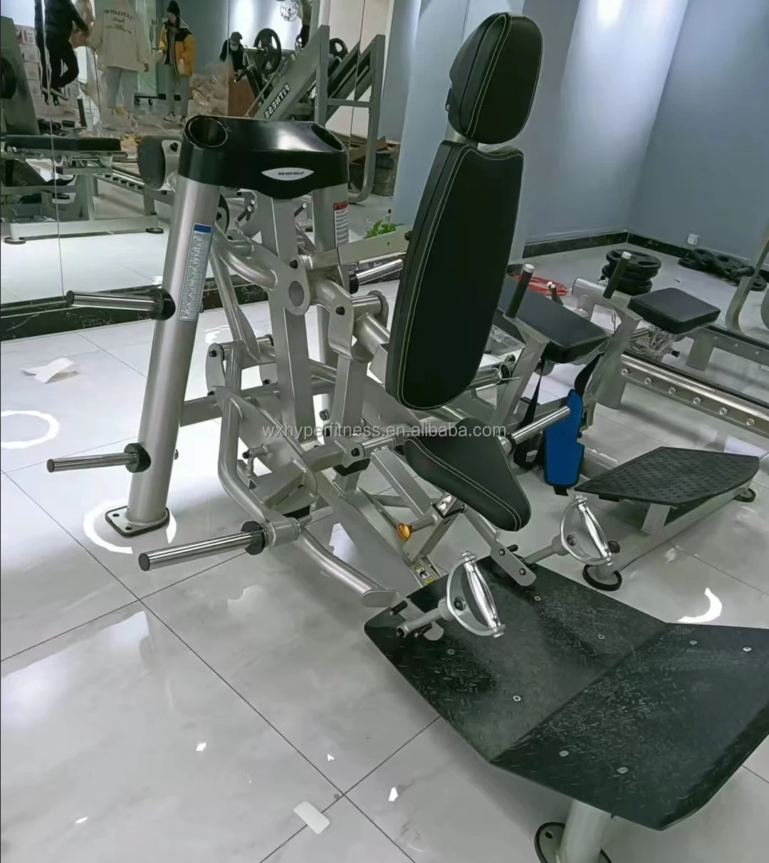 Longxun معدات اللياقة البدنية الصالة الرياضية التجارية لوحة معدنية عالية الجودة محملة آلة القوة جيدة للجلوس Midrow