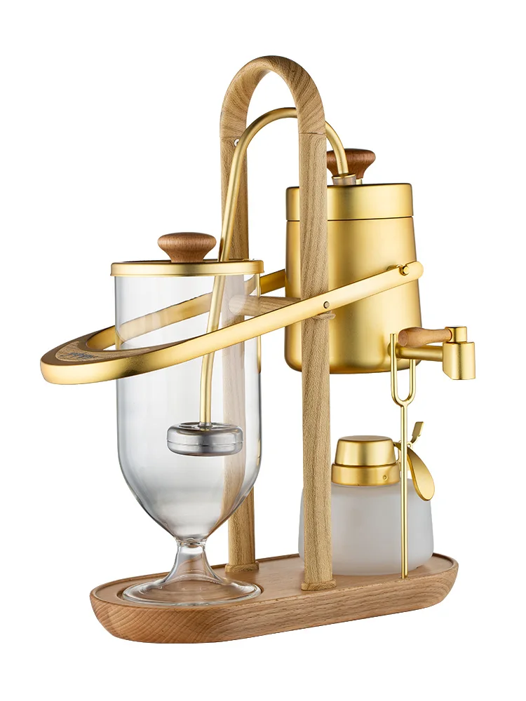 Coffee pot, household siphon coffee machine, alcohol lamp, manual coffee making equipment, gift box set