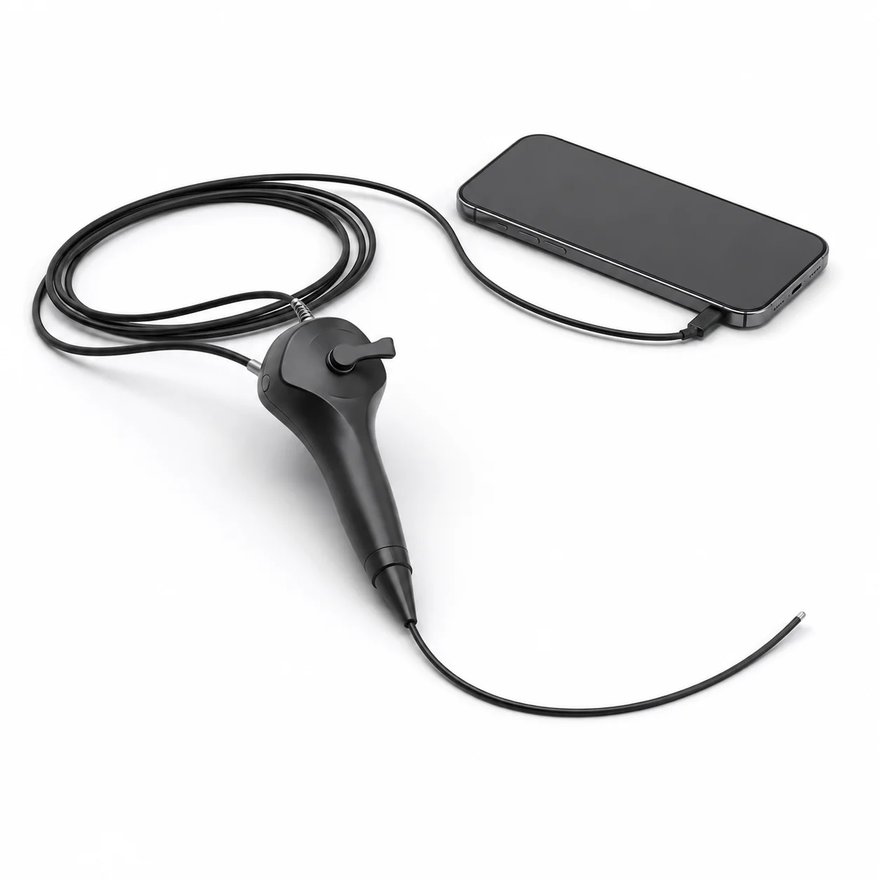 Flexible Video Rhinolaryngoscope USB ENT Endoscope System XY-BS009 3.8mm for Veterinary Visual Inspection