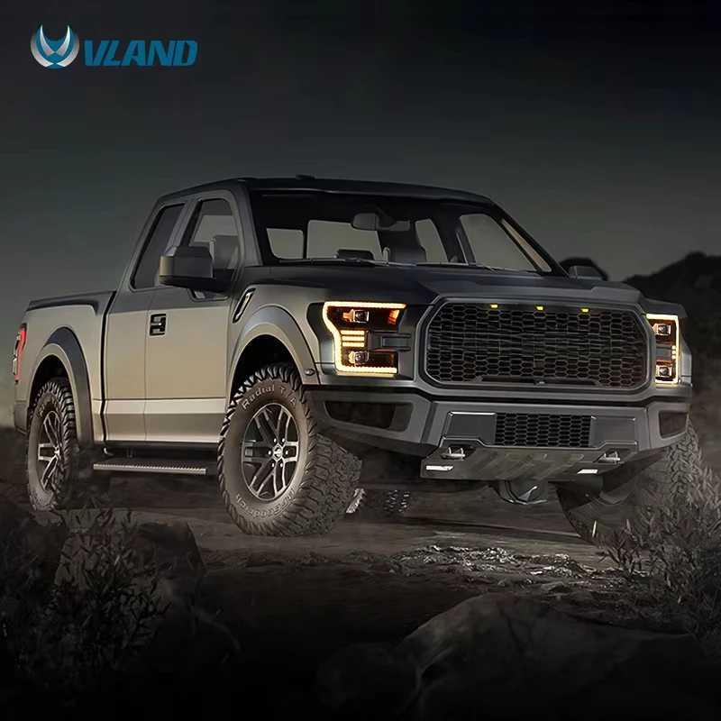 

NORSEN Factory Start up Animation Янтарный DRL Raptor 2016-2021 Полностью светодиодный передний фонарь 2015 2016 2017, светодиодные фары для Ford F150