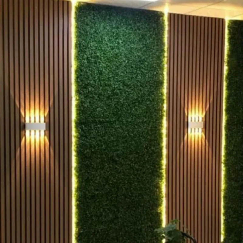 custom.WPC Wall Panel 3d Ceiling Cover Outdoor WPC Fluted Wall External Decorative Exterior Wall Panel WPC Facade Cladding