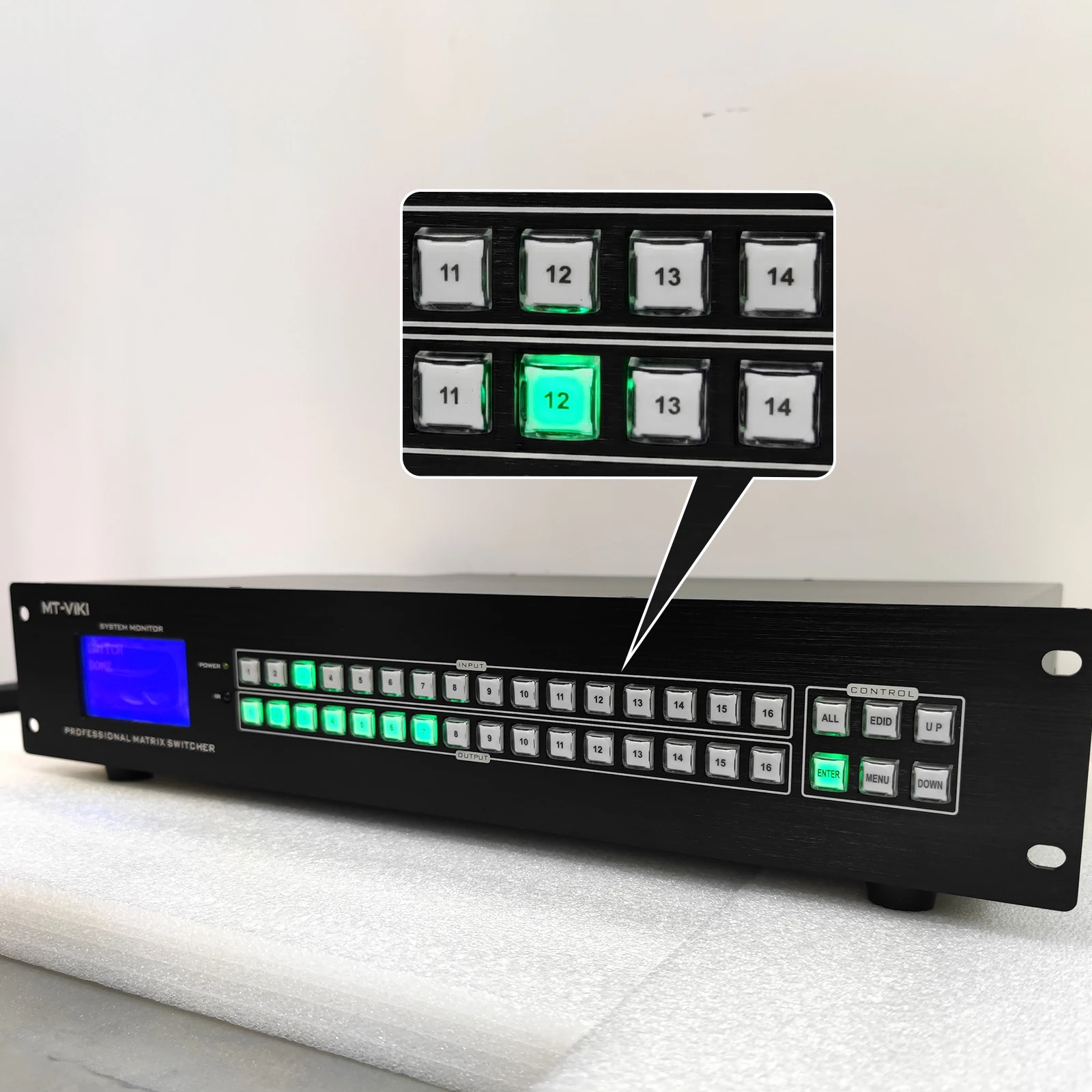 

ADI-Chip 4K 30Hz Video H D M I Matrix Switcher 16X16, MT-VIKI Available For 4x4 8x8 8x16 32x32 36x36 72x72