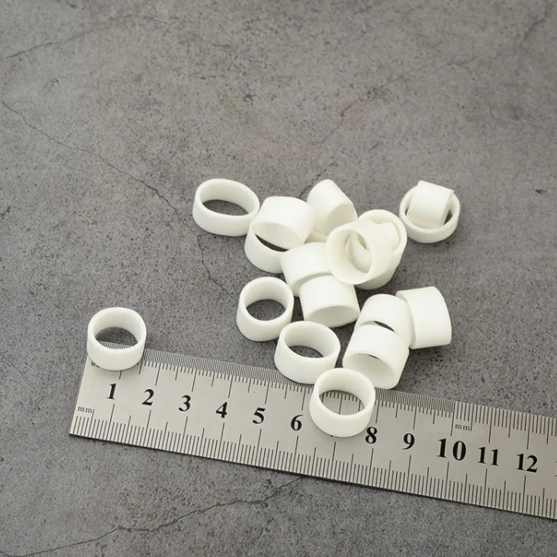 Thickened White Elastic Rubber Band 5mm Width High Elasticity Stretchable Sturdy Industrial Rubber Rings THK1.5mm