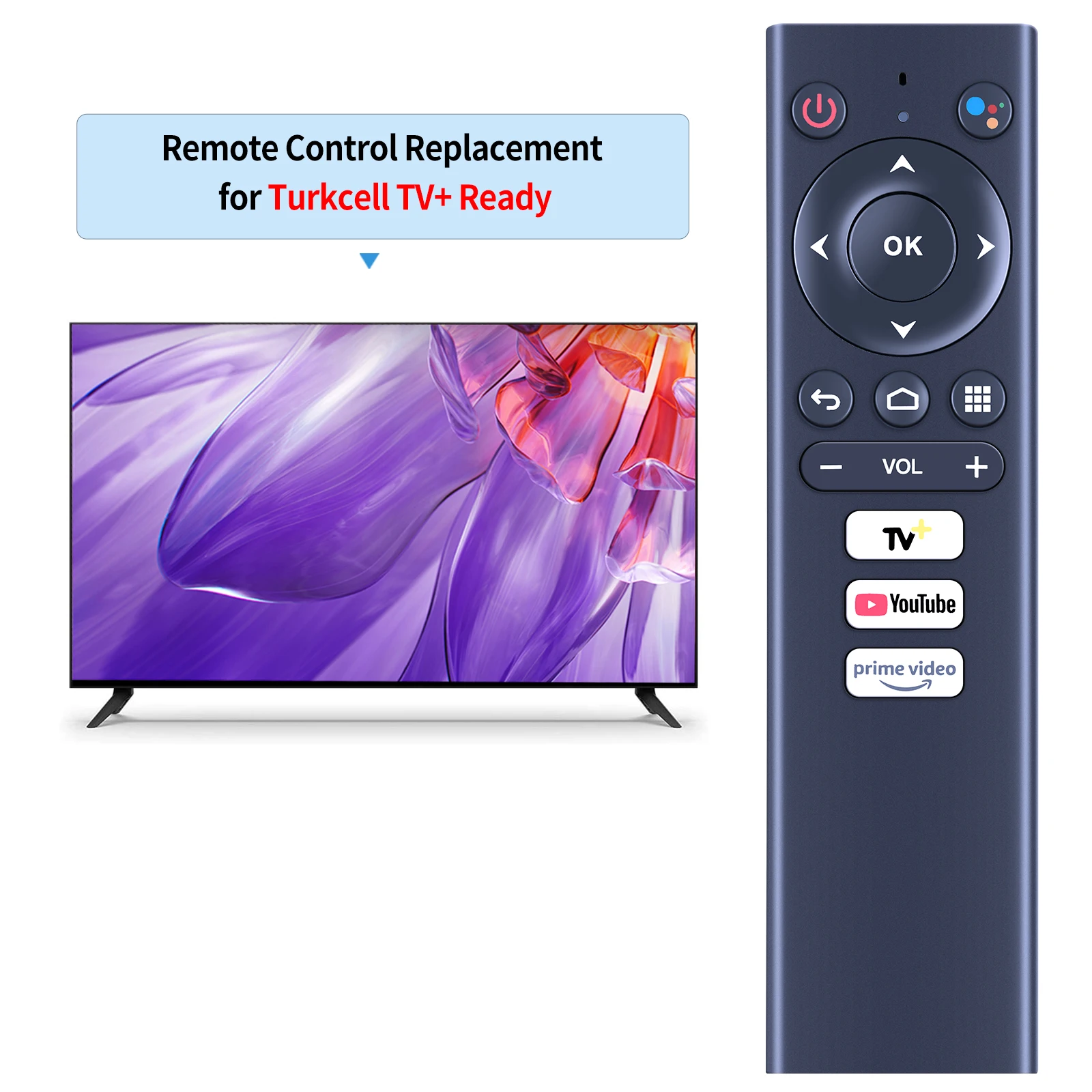 Remote control for Turkcell TV+ Ready Plus 4K Android TV Box