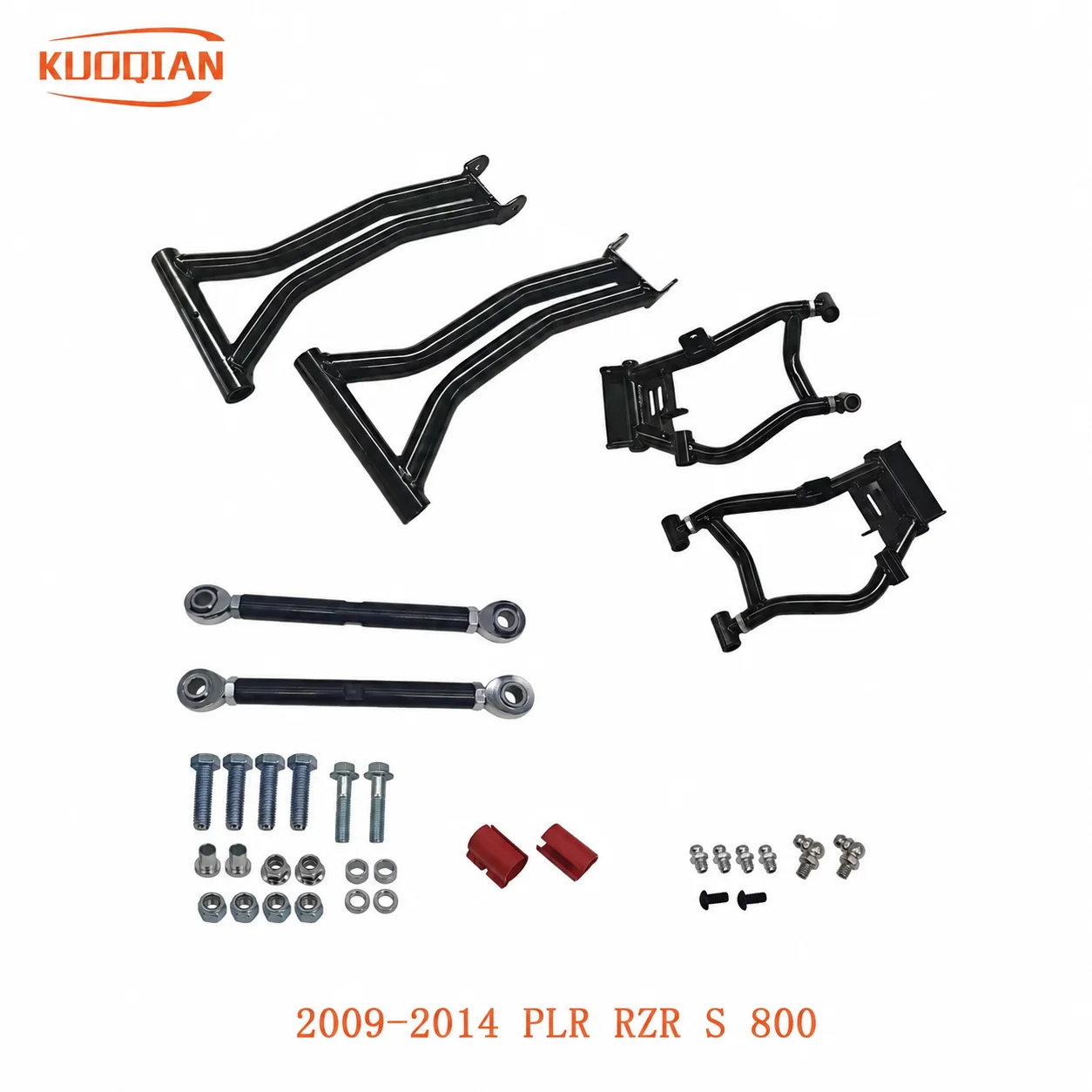 Front Upper Lower A-Arms 6pcs black PL312006A FOR 2009-2014 PLR POL RZR S 800