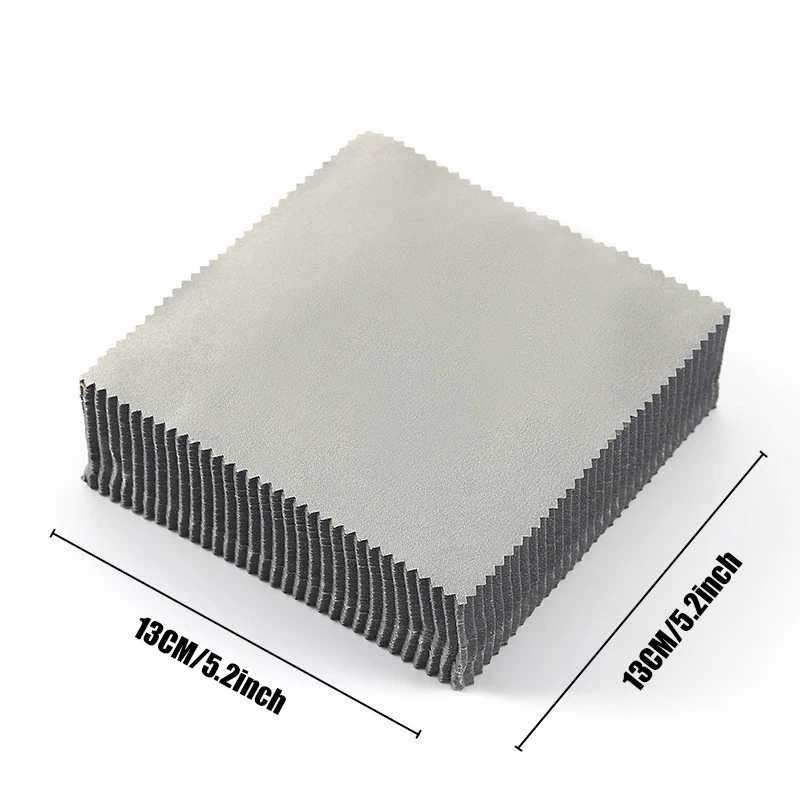 10/20/30PCS 5.12*5.12inch Eyeglasses Cleaning Cloth Needle Three Gray Brushed Eyeglasses Cloths Lens Wipes Fiber Goggle Cloths