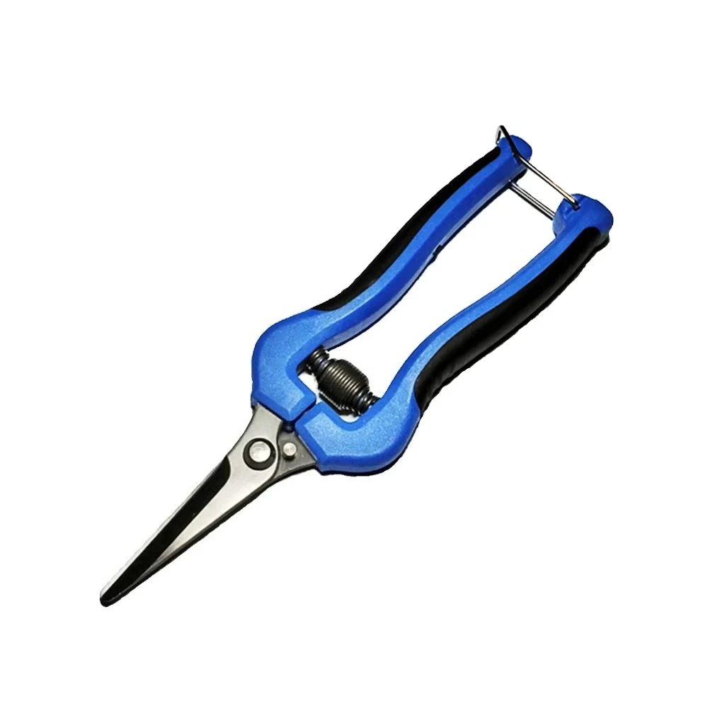 Multi-function 420J2 Stainless Steel Serrated Scissors Pruning Shears 190mm PP+TPR Handles Dual Color Fabric/Sewing Applications