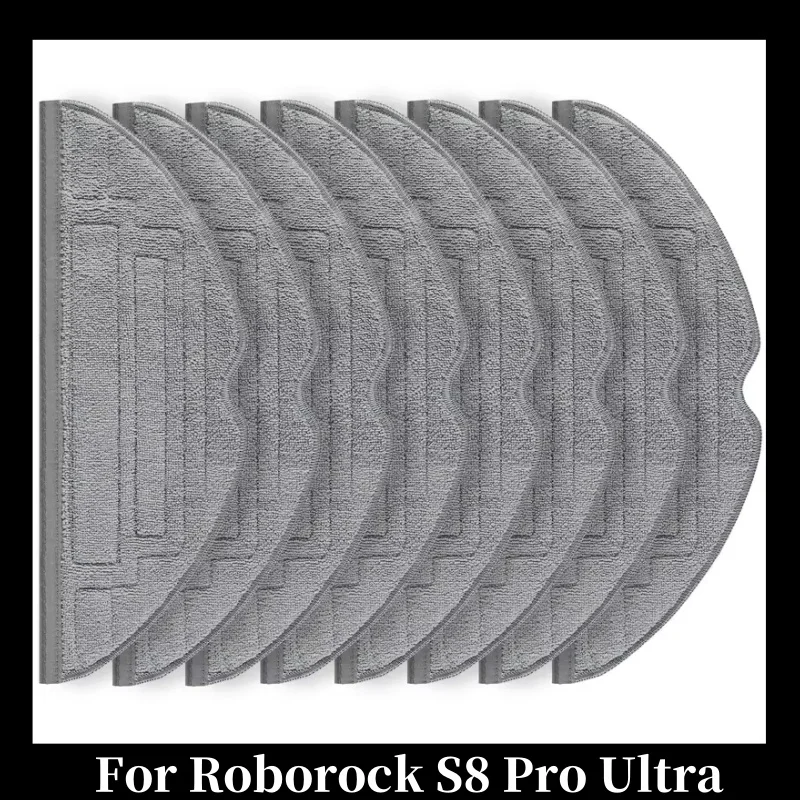 

Wipes for Roborock S8 Pro Ultra Robot Vacuum Cleaner, Silver Ion Microfibre VibraRise 2.0 Wiping Cloth Accessories Mop Cloth