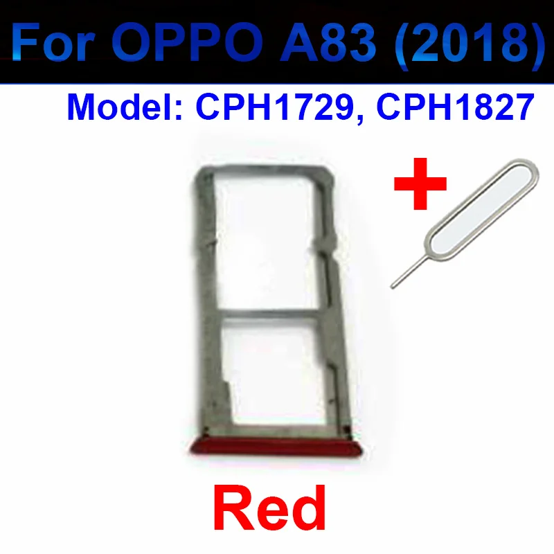 Dual Sim Card Tray Holder For OPPO A76 A77 A77s A78 4G 5G (2022) A83 (2018) SD Card Reader Slot Adapter Replacement Repair Parts