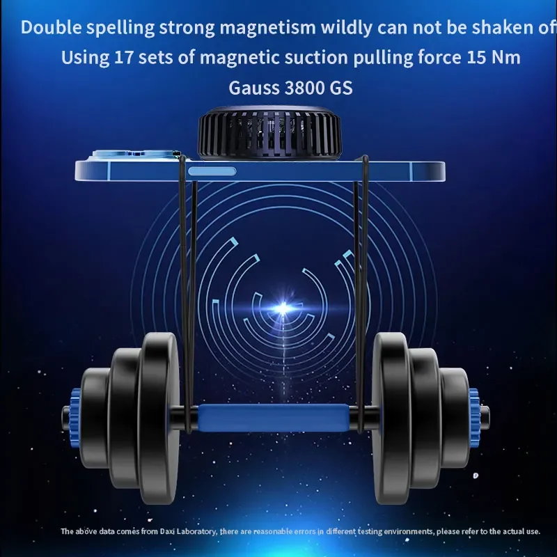 QI2.0 Cooling Fan New Upgrade Magnetic Car Wireless Charger for iPhone15 14 13Pro Max Car Phone Holder Fast Car Charging Station - Image 2