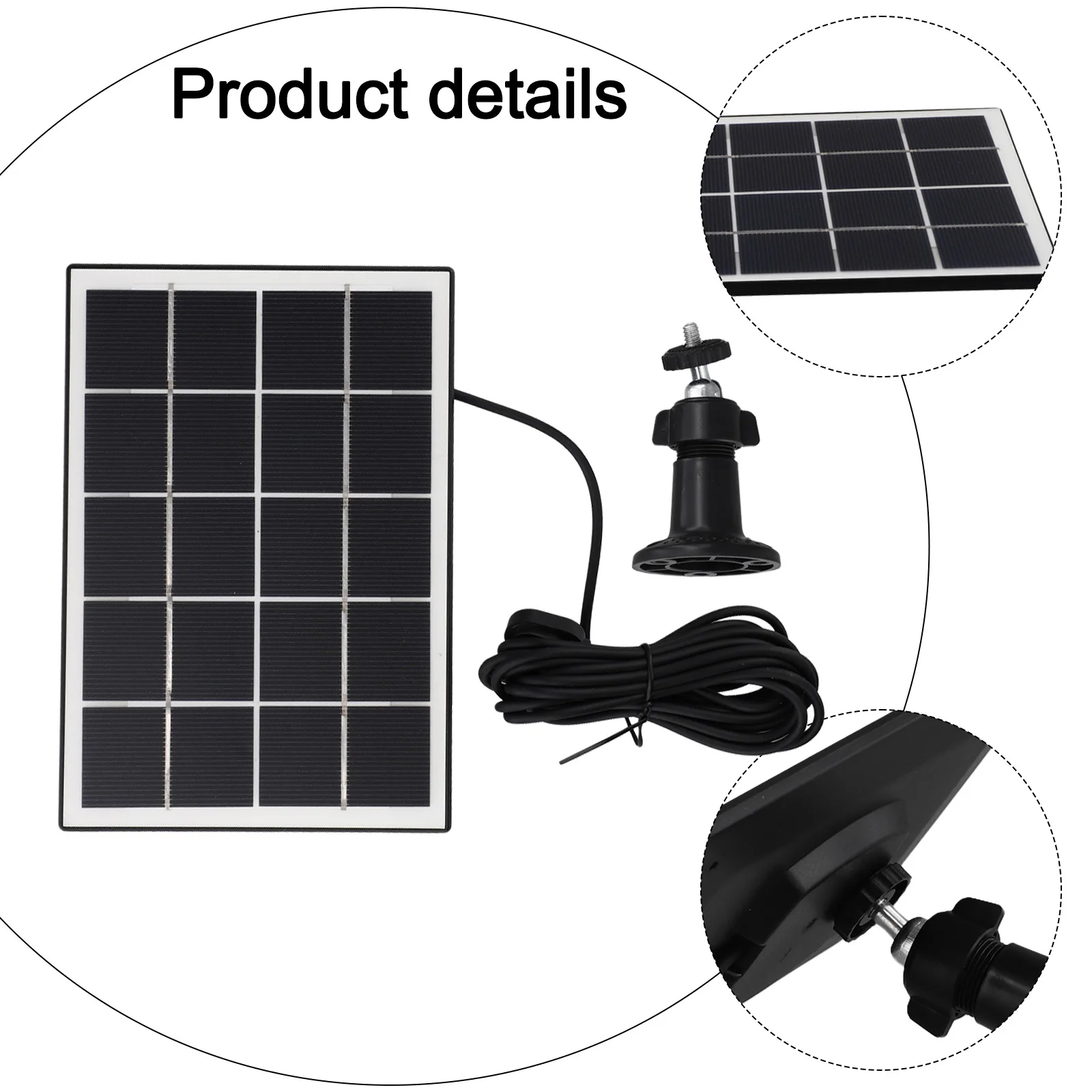 10W 5V Solar Panel Charging Panel IP65 Weatherproof Solar Charger For Arlo Pro 5S/4/3 Outdoor Surveillance Camera Charging