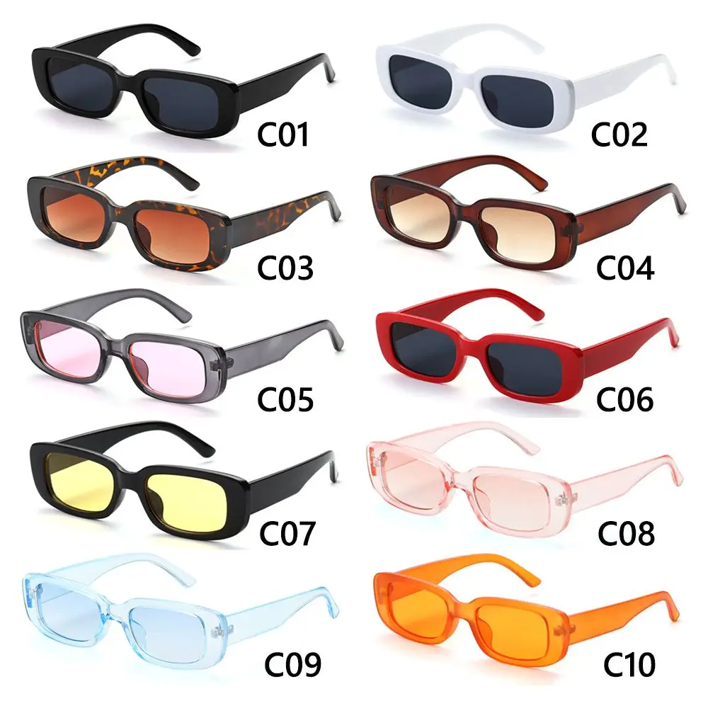 Gafas de sol retro montura cuadrada UV 400 para mujer