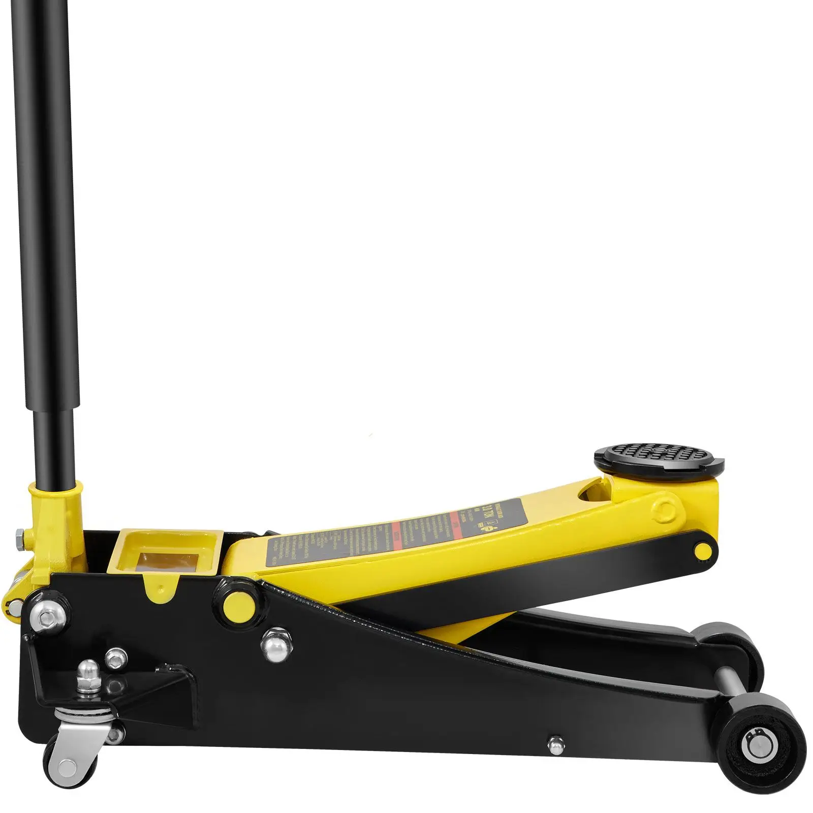 Floor Jack, 3 Ton Low Profile, Heavy-duty Steel Racing with Dual Pistons Quick Lift Pump, Range 3.35
