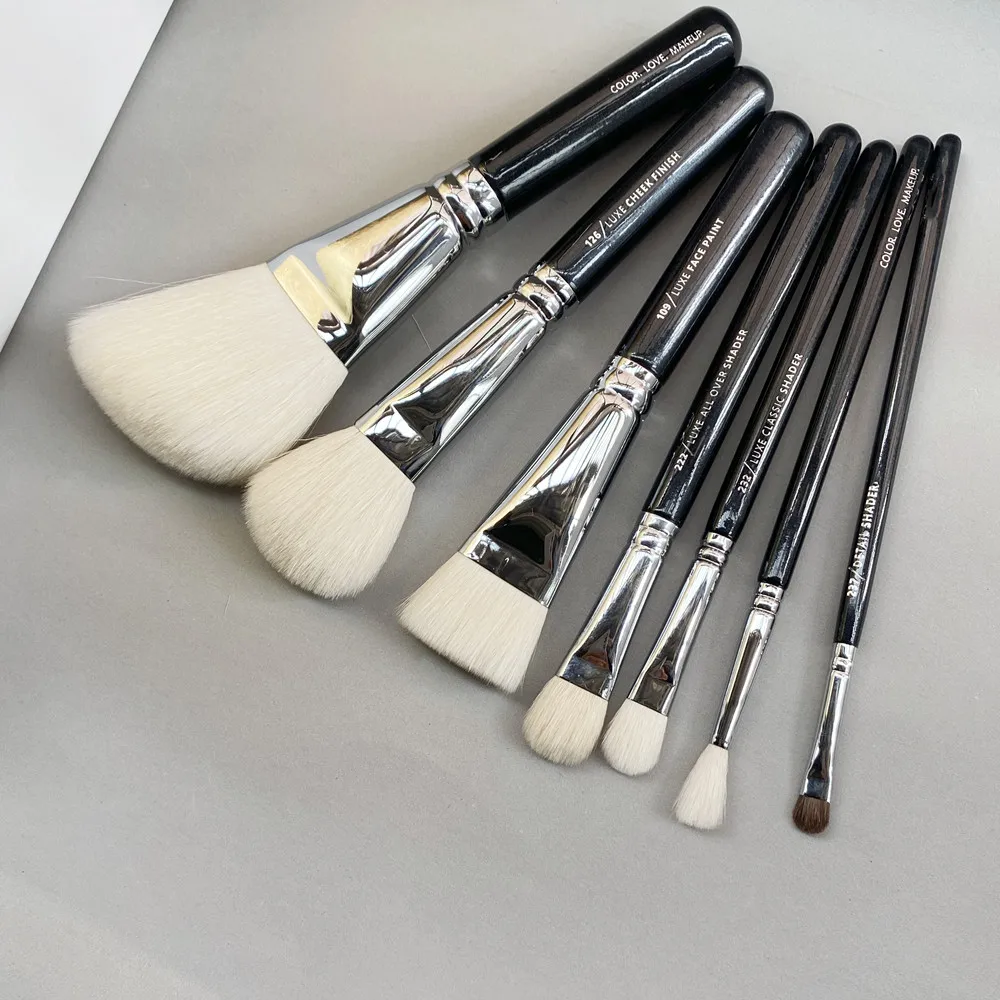 ZE Makeup Brushes Sets - Natural & Synthetic Bristles Powder Cream Blush Bronzer Eyeshadow Concealer Cosmetics Beauty Tools