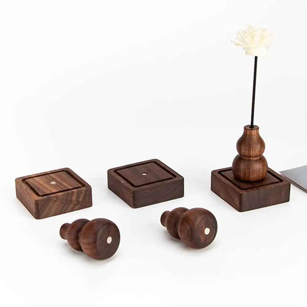 Volatile Wooden Sphere Aromatherapy Diffuser Magnetism Refillable Calabash Essential Oil Diffusers Eco-Friendly DIY