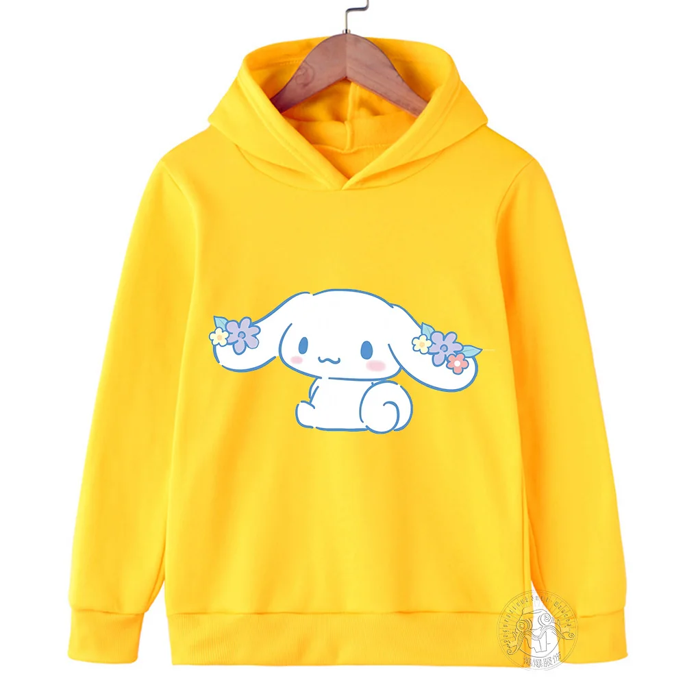 Kawaii Cinnamon Roll Hoodie Clothing Girls Clothing Fashion Casual cartoon clothing Fall Warm Sweatshirt Children\'s tops